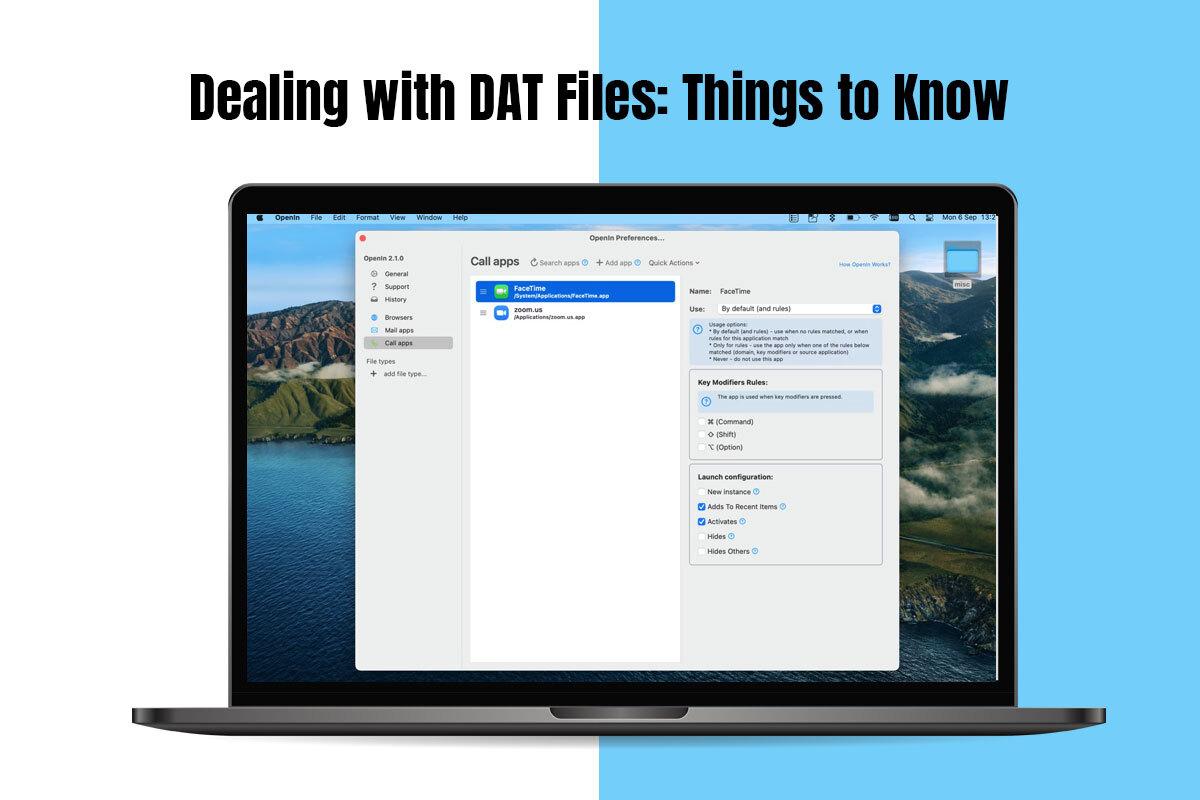 Dealing with DAT files: Things to know 