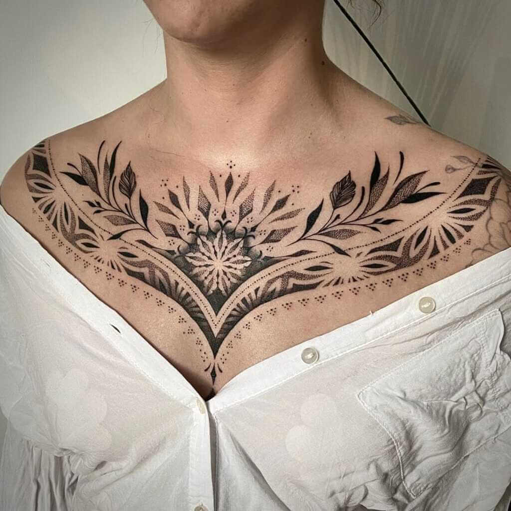 Top 8 Female Chest Tattoos That Will Make You Look Lovely