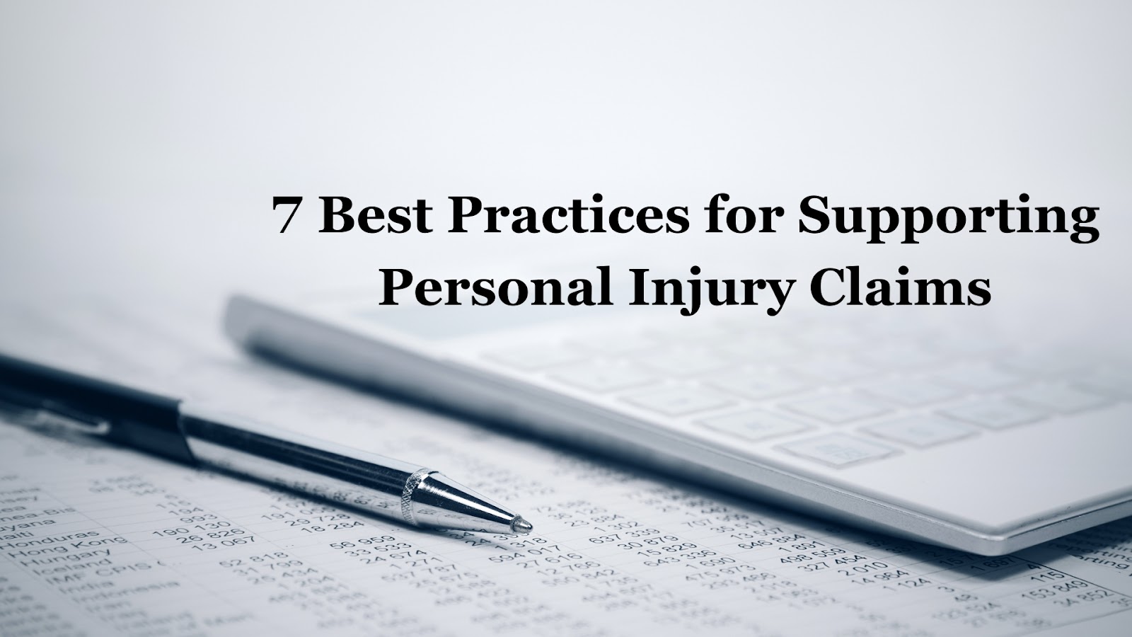 7 Best Practices for Supporting Personal Injury Claims