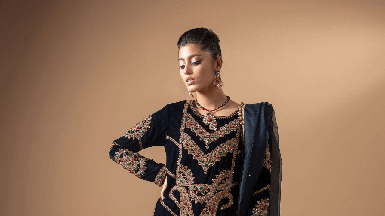 Luxurious Velvet: Bridal Wear and Formal Attire in Pakistani Culture