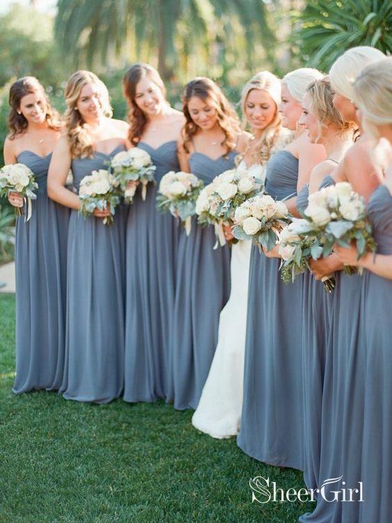 Rose Bridesmaid Dresses and Bridesmaid Dresses in Dusty Blue